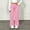 Pink, variant on NEBWOAK Little Girls Wide Leg Lounge Pants High Rise Elastic Waist Comfy Palazzo Pink,Size 5-6T