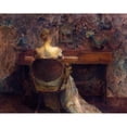 thumbnail image 3 of Thomas Wilmer Dewing 24x20 Black Modern Framed Museum Art Print Titled - The Spinet (ca. 1902), 3 of 5