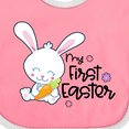 thumbnail image 4 of Inktastic My 1st Easter with Cute Bunny and Carrot Boys or Girls Baby Bib, 4 of 4