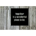 thumbnail image 1 of Together is Wonderful Place To Be - Beautiful Solid Steel Home Decor Decorative Accent Metal Art Wall Sign, 1 of 3