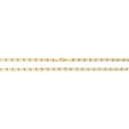 thumbnail image 3 of Floreo 10k Tri-Color Gold 4mm Valentino Heart Link Chain Bracelet or Anklet, 3 of 5