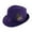 Purple, variant on Kenny K  Dressy Faux Felt Fedora with Feather (Men)