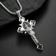 thumbnail image 2 of Colgante de crucifijo Sailing para hombre en plata antigua, 2 of 4