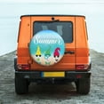 thumbnail image 2 of Daiia Hello Summer Gnome 1 Tire Covers , Travel Trailer Camper Truck SUV Motorhome Waterproof Wheel Cover, Sun Rain Snow Protector-17 inch, 2 of 8