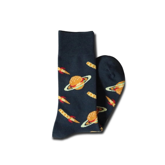 Charcoal Burger Planet Sock
