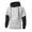 White, variant on Men's Hoodies Pullover 3X Athletic Big and Tall Contrasting Hooded Top With Drawstring Pockets Casual Long Sleeved Solid Color Sweatshirt