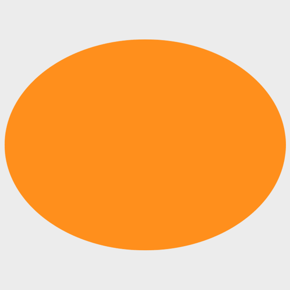JAM Paper Standard Label Rolls, Oval, 1 1/2 x 2, Neon Orange, 125 Labels/Roll