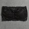 thumbnail image 1 of Elegant Plus Size Wireless Strapless Bandeau Bra with Mini Bow and Lace Detailing, 1 of 7