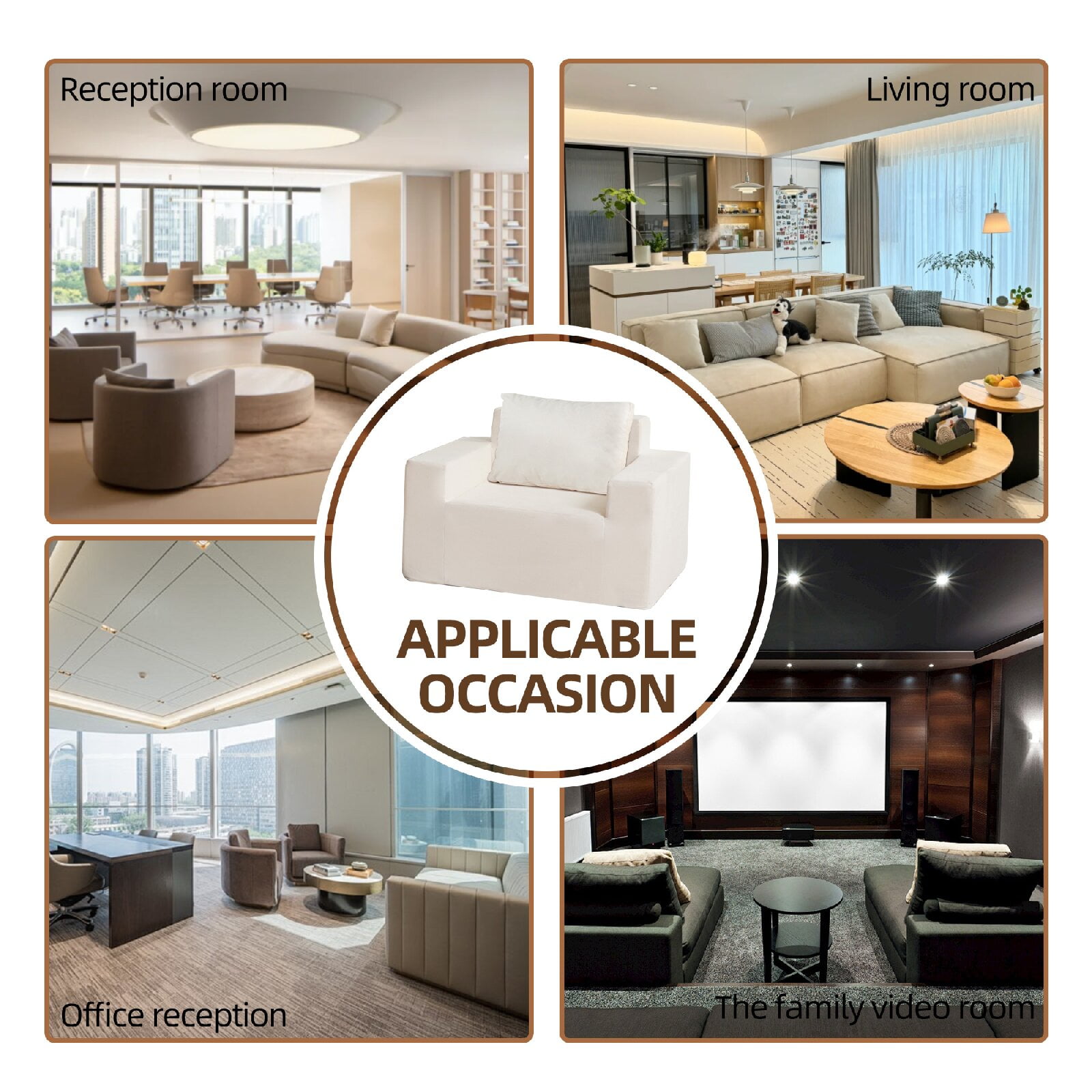 Sofa in a box Foam Sofa Couch with Pillow, Bean Bag Chairs for Adults Stuffed High-Density Foam, Large Bean Bag Sofa for Living room Bedroom Gaming Room