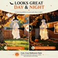 thumbnail image 4 of Clearance Hanging Ghost Decor, Halloween Decorations Light-Up Flying Ghost on Broomstick with Witch Hat, Witch Broom, Spooky Cute Outdoor Halloween Yard Decorations, 4 of 6