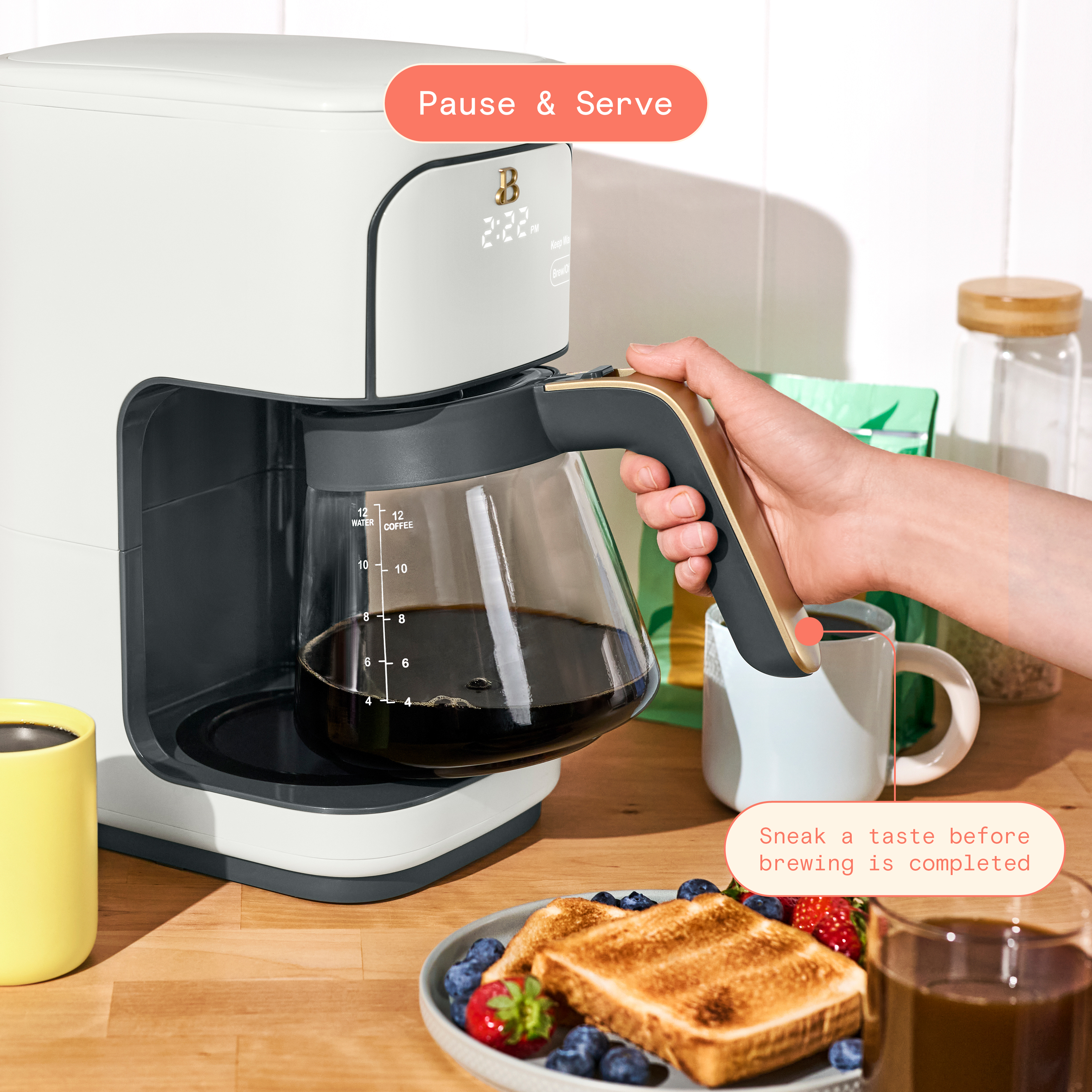 Beautiful by Drew Barrymore 12-Cup Programmable Coffee Maker photo 6