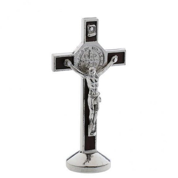 Almencla 6xCrucifix Jesus Cross Statue Figurine for Car Home Chapel Decor