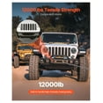 thumbnail image 3 of Jeep Wrangler JL/JT Winch Mount - 2018-2023, 12000lbs Capacity, Steel Trailer Hitch Receiver, Front/Rear, Off-Road Recovery, 4/4.5 Bolt Pattern, 3 of 8