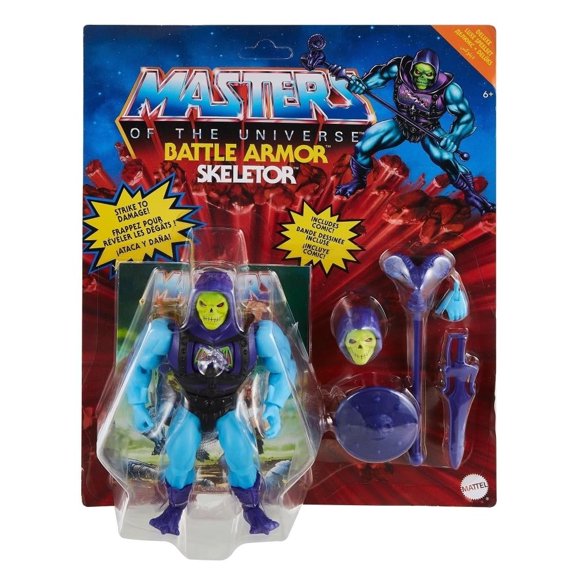 Figura Battle Armor Skeletor Masters of the Universe Origins 6 Pulgadas