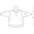 thumbnail image 5 of Nestl  Warm Oversized Unisex Wearable Blanket Hoodie - Reversible Cozy Snuggle Hoodie Blanket - Giant Sweater Blanket Hoodie Adult - Black/Ivory, 5 of 5