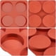 thumbnail image 4 of Juego de 3 moldes de silicona antiadherentes for huevos de 4 pulgadas, molde for hornear redondo Extra grande for hamburguesas, gofres ingleses y postres agrios, 4 of 4