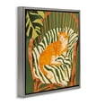 thumbnail image 2 of Stupell Industries Eclectic Orange Cat in Rattan Chair Gray Floating Frame Canvas Art, 18 x 18, by Walker Noble, 2 of 8