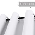 thumbnail image 2 of PrimeBeau Pure White Blackout Curtain for Living Room Thermal Insulated Window Treatment Curtain Extra Long 108 inch Length Energy Saving Solid Grommet Top Blackout Drape, One Panel, 2 of 7