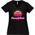 thumbnail image 3 of Inktastic Summer Enjoy the Sunshine Pensacola Beach Florida in Pink Women's Plus Size V-Neck T-Shirt, 3 of 5