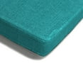thumbnail image 2 of Jordan Manufacturing 18.5" x 20" Medford Caribe Teal Solid Rectangular Tapered Outdoor Chair Pad Seat Cushion (2 Pack), 2 of 10