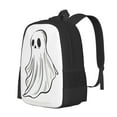 thumbnail image 1 of Balery Cute Ghost Simple Drawing Mochila para hombre y mujer - Tela Oxford 600D resistente - Gran capacidad, resistente al agua, ideal para la escuela, viajes y senderismo, 1 of 6