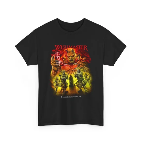 Wish Master T-shirt, Halloween Costume, Scary Film Fan Gift, Horror Tee