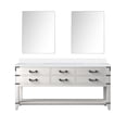 thumbnail image 3 of Norwalk 72 in W White Oak Double Bath Vanity, Cultured Marble Top, and 34 in Mirrors, 3 of 9