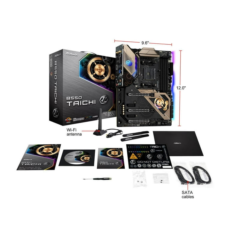 ASRock B550 TAICHI AM4 AMD B550 SATA 6Gb/s ATX AMD Motherboard for