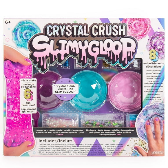 SLIMYGLOOP® Craquant de cristal Fais 6 créations gluantes!