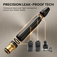 thumbnail image 5 of New Garden Hose Nozzle Heavy Duty Adjustable Twist Hose Nozzle Jet Sweeper Nozzle, Metal Outdoor Watering Attachment for Driveway, Deck, Car Washing, 5 of 8