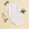 thumbnail image 4 of JLFKNG Baby Boys Clothes Sets Short Sleeve Simple Solid Color Tops Shorts Breathable Loose Fit Crew Neck 2Pc Outfits Clothes Sets Leisure Clothing, 4 of 6