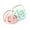 Blush Pink / Mineral Ice, variant on Baby Girl Ranunculus Flower Stretchy Nylon Elastic Headbands Set 2pcs - Medium - Mustard Yellow / Plum