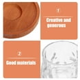 thumbnail image 3 of 1 juego de vasos de vidrio giratorios con base de madera, vasos de whisky para cócteles, vaso de whisky transparente para una mejor experiencia de bebida, 3 of 8