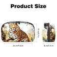 thumbnail image 5 of Leopard Hard Drive Case Travel Bag Cord Charger Organizer for Purse - Waterproof Oxford Cloth Digital Electronics Storage Protection - 5.9x9.44x3.14 in, 5 of 6