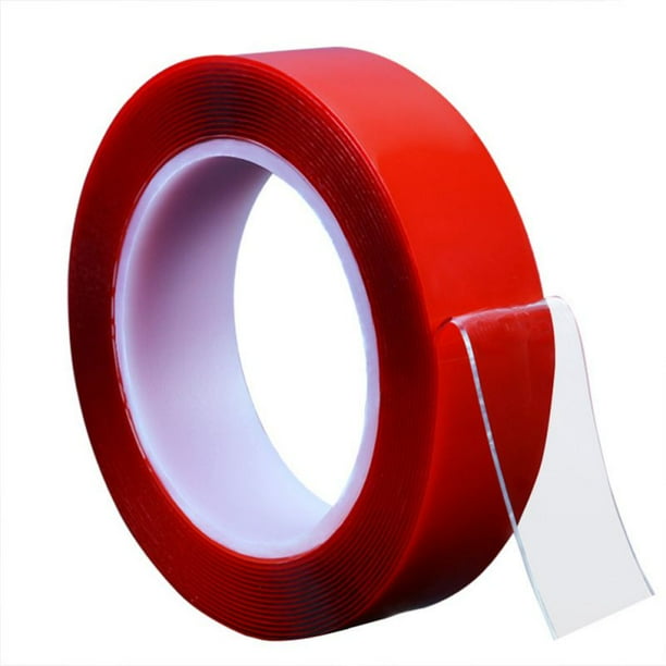 3m Nano Magic Tape Red Film Double Sided Tape Transparent No Trace Reuse Waterproof Adhesive Tape Cleanable 0 5 1 1 5 2cm Width Walmart Com Walmart Com