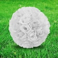 thumbnail image 3 of Happy Date 8 Inch Artificial Rose Silk Flower Balls for Wedding Kissing Ball Hanging Decoration Centerpieces Wedding Decoration Ball，1Pc, 3 of 6