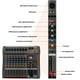 thumbnail image 2 of Depusheng DX8 Mezclador profesional Consola de placa de sonido Interfaz de sistema de escritorio de 8 canales Entrada digital USB MP3 48 V Phantom Power Estéreo DJ Studio FX Chasis de acero, mezclador, 2 of 5