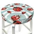 thumbnail image 6 of Goofa Insects Printed Stool Covers Round, Waterproof Round Bar Stool Covers Anti-Slip Round Bar Stool Seat Cover with Elastic Bands Durable -12 inch, 6 of 7