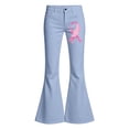 thumbnail image 4 of XINXIAOO Girls School Uniform Pants Wide Flare Leg with Pockets Comfort Back to School Outfits for Girls Girls Boys Size 7-8 Years, 4 of 5
