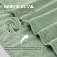 thumbnail image 4 of Jessy Home 12 Pack Light Green Hand Towel Set 16"x31" Soft Highly Absorbent Quick Dry Bathroom Bath Hand Towels Microfiber Plush Towels, 4 of 7