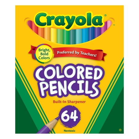 Crayola Colored Pencil Set, 64-Colors