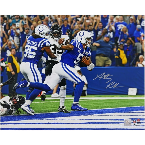 Anthony Richardson Indianapolis Colts Autographed 16" x 20" First Touchdown Photograph - Fanatics Authentic Certified