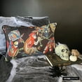 thumbnail image 4 of Halloween Decorative Lumbar Pillow Cover Black, 12"x18" (30x45 cm) Cotton Quirky Pillows, Printed, Designer Pillows Cushion Cover, Monkey, Animal Modern Style - Monkey Mischief, 4 of 10