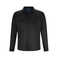 thumbnail image 2 of Blusa y camisa de manga larga con cuello vuelto para hombre, estilo informal de negocios, con cuello vuelto, tipo cárdigan, con bolsillo, blusa de poliéster con botones para hombre, 2 of 8