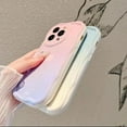 thumbnail image 6 of Flower Love Heart Wavy Gradient Color Soft Phone Case Lens Protective Cover Compatible with iPhone XR, Pink, 6 of 7