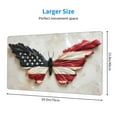 thumbnail image 2 of Naloa American Flag Butterfly Wall Gaming Mouse Pad Large Mouse Mat Long Extended Desk Pad Non-Slip Rubber Mice Pads Stitched Edges Thin Pad (16x29.5 Inch), 2 of 8