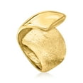 thumbnail image 4 of Ross-Simons Italian Textured and Polished 18kt Gold Over Sterling Wrap Ring, Women's, Adult, 4 of 5