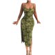 thumbnail image 1 of Vestido de Verano para las Mujeres, Vestido Largo Delgado Cuello Redondo sin Mangas de Impresión de Leopardo Sexy Hecho de Poliéster Ligero, Vestido Sexy para las Mujeres, 1 of 5