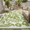 thumbnail image 2 of Moynesa 6'x9' Outdoor Rugs Waterproof, Plastic Straw RV Rugs for Outside, Large Portable RV Outdoor Rugs for Camping, Reversible Flower Picnic Mat for Camper Garden Tent, 2 of 10