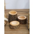 thumbnail image 5 of Candle Holder Wood Color Vintage Wooden Candle Stand Table Decoration Christmas Home Decor Wedding Home Decor Aesthetics Gift (3PCs-BS1180), 5 of 7